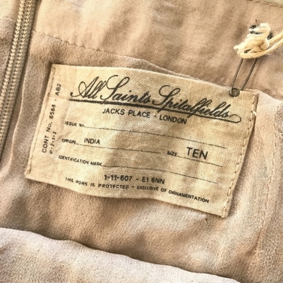 All Saints Antique Gold Devo Skirt - Picture 4 of 6